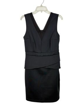 Goldray Rizzo Black Scuba Peplum Dress, Medium